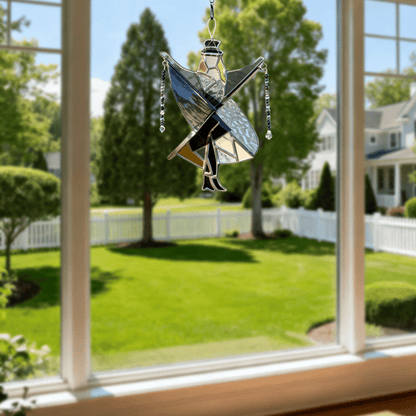 🔥LAST DAY 59% OFF -💃Stevie Nicks🤘 Handmade Stained Glass Spinner