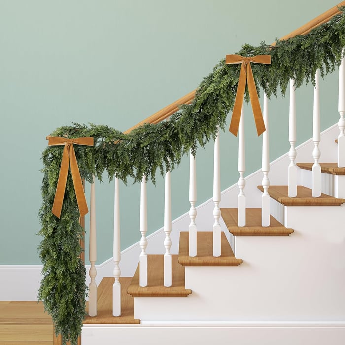 🔥Last Day Promotion 49% OFF🔥 - 6 Ft 2Pcs Realistic Artificial Cedar Pine Garland