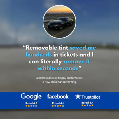 Removable Window Tint For Any Cars