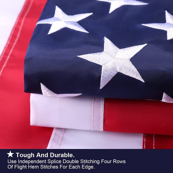 2025 Best Embroidered Stars American Flags