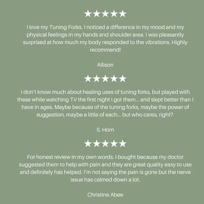 Resonance Sound Healing Tuning Fork Set