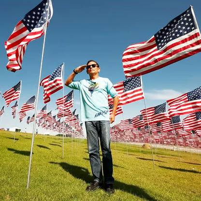 2025 Best Embroidered Stars American Flags