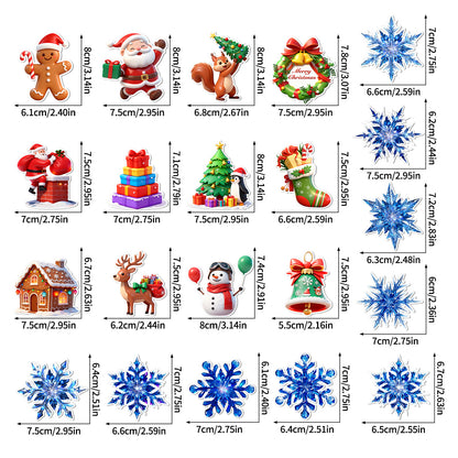 Christmas 3D Glowing Wall Decals