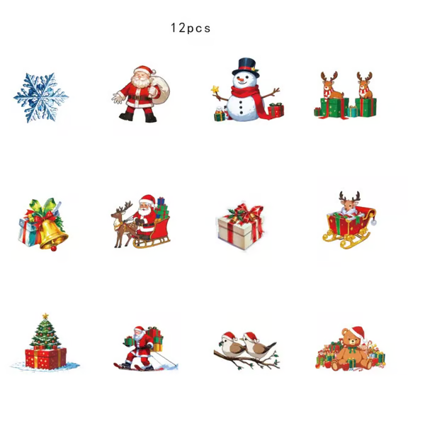 Christmas 3D Glowing Wall Decals