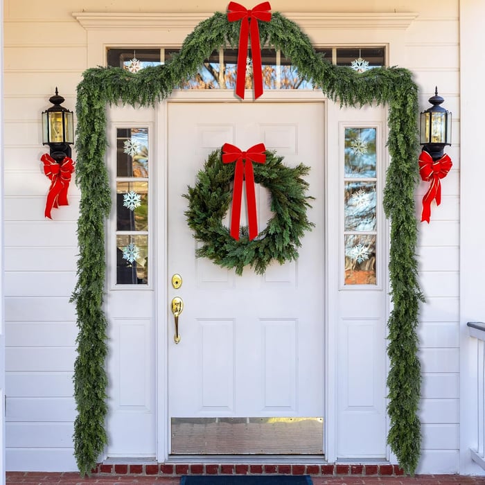 🔥Last Day Promotion 49% OFF🔥 - 6 Ft 2Pcs Realistic Artificial Cedar Pine Garland