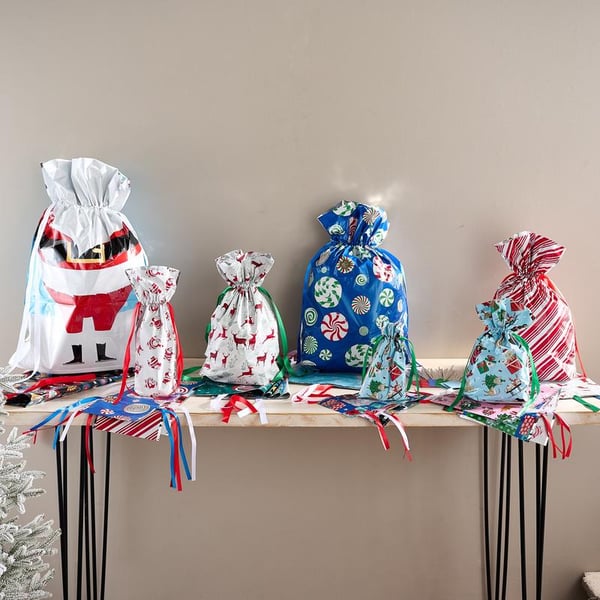 MerryPouch Christmas Drawstring Gift Bags