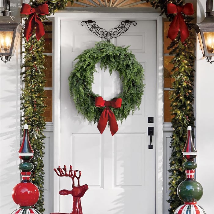 🔥Last Day Promotion 49% OFF🔥 - 6 Ft 2Pcs Realistic Artificial Cedar Pine Garland