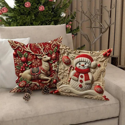 Christmas Themed Cushion Cover
