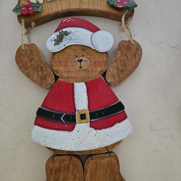 Seasonal Brown Bears Welcome Sign